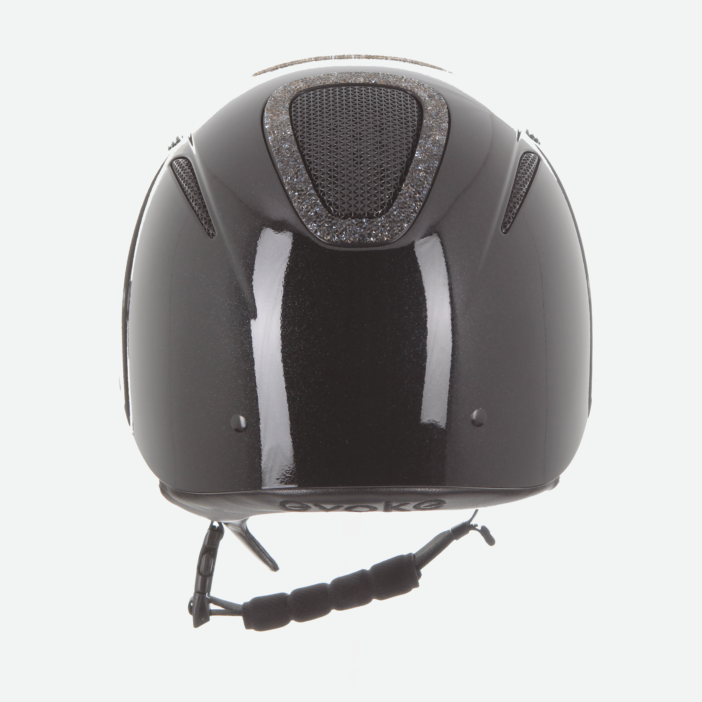 Elara Classic Peak Black Metallic Steel Crystal Frame