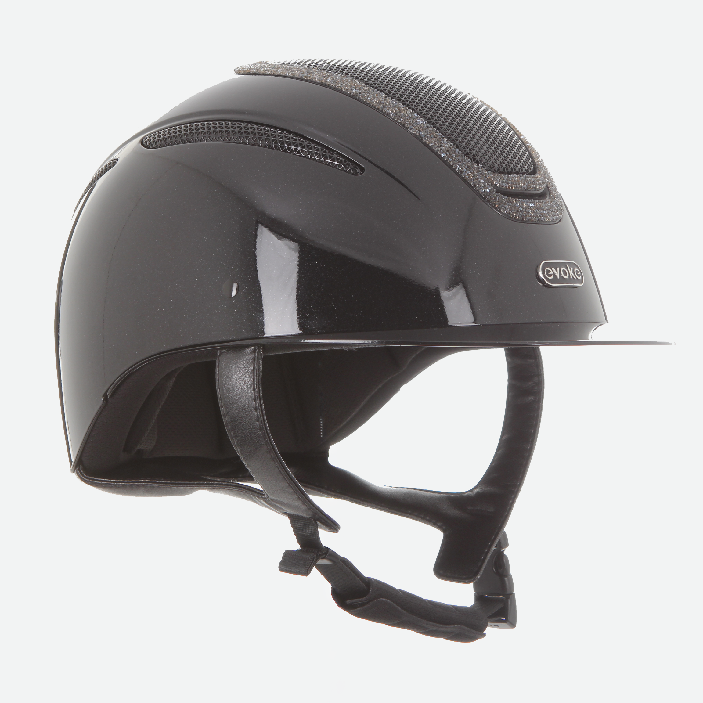 Elara Classic Peak Black Metallic Steel Crystal Frame