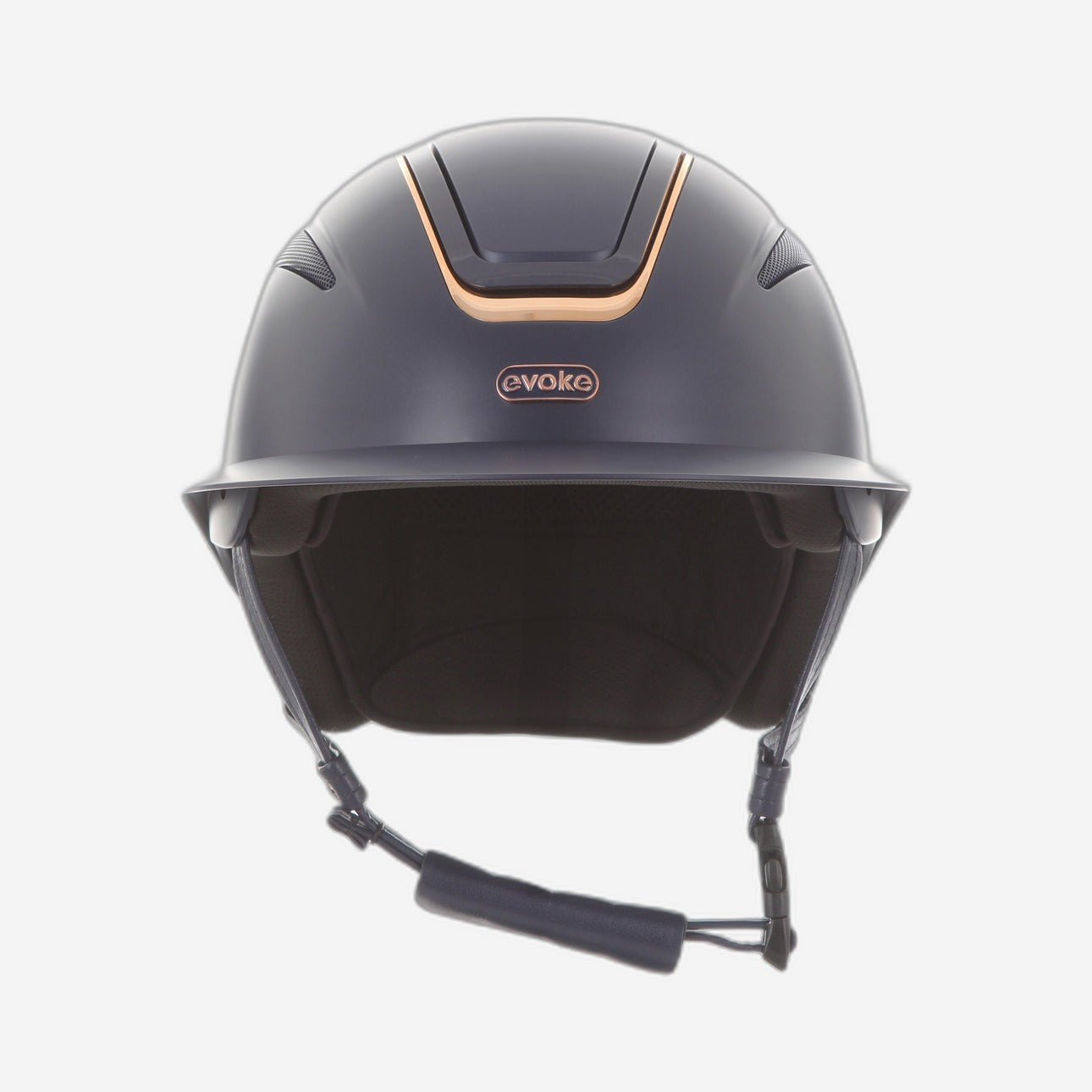 Callisto Wide Peak Navy Rose Gold