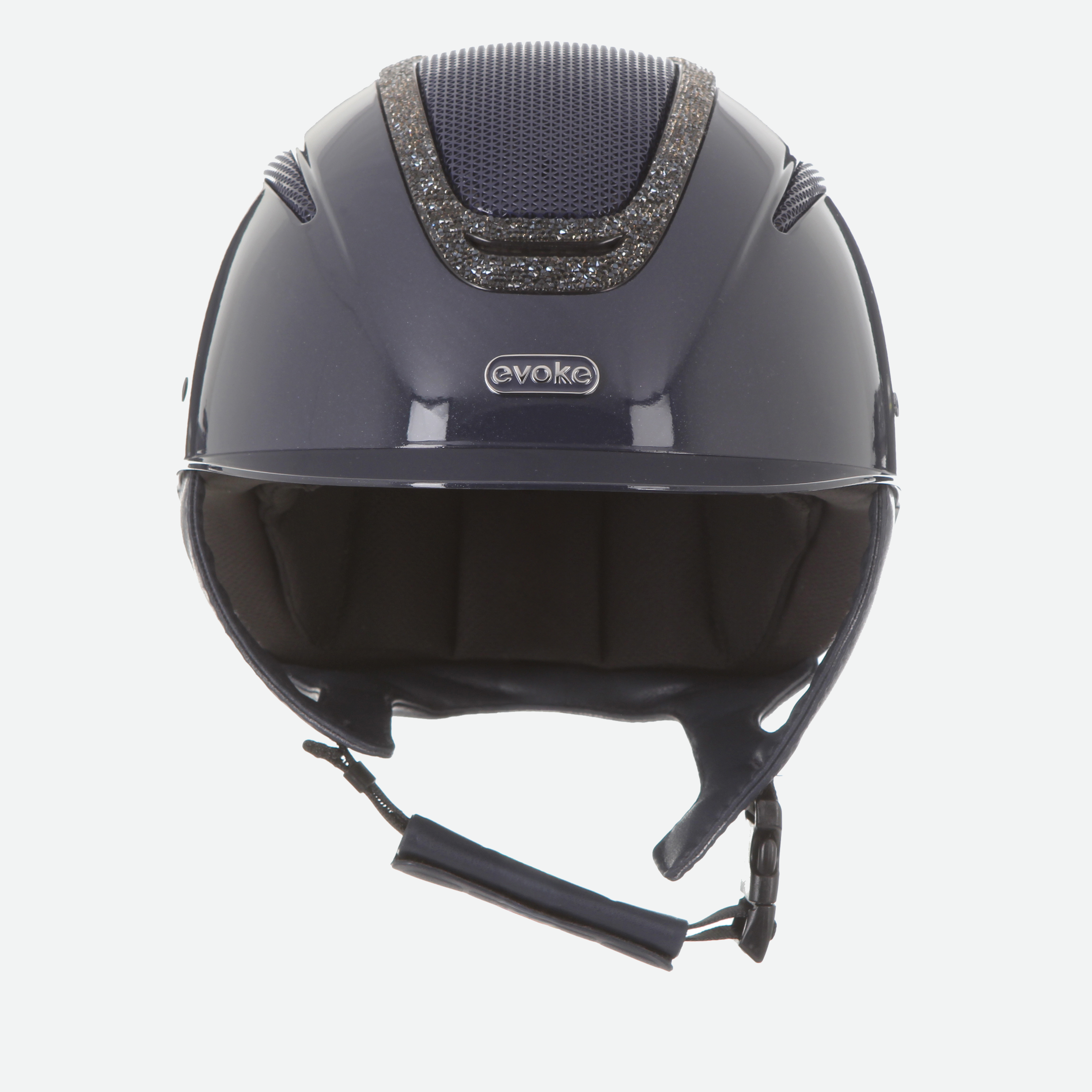 Elara Classic Peak Navy Metallic Steel Crystal Frame