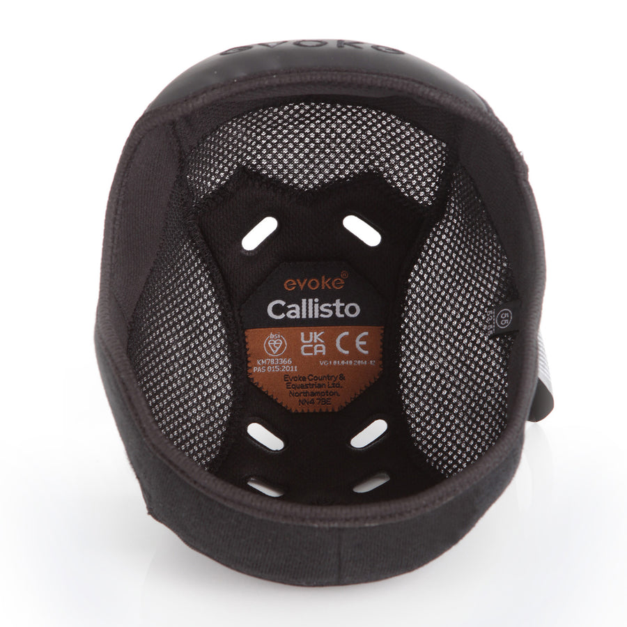Callisto Removeable Crown Padded Helmet Liner - Navy