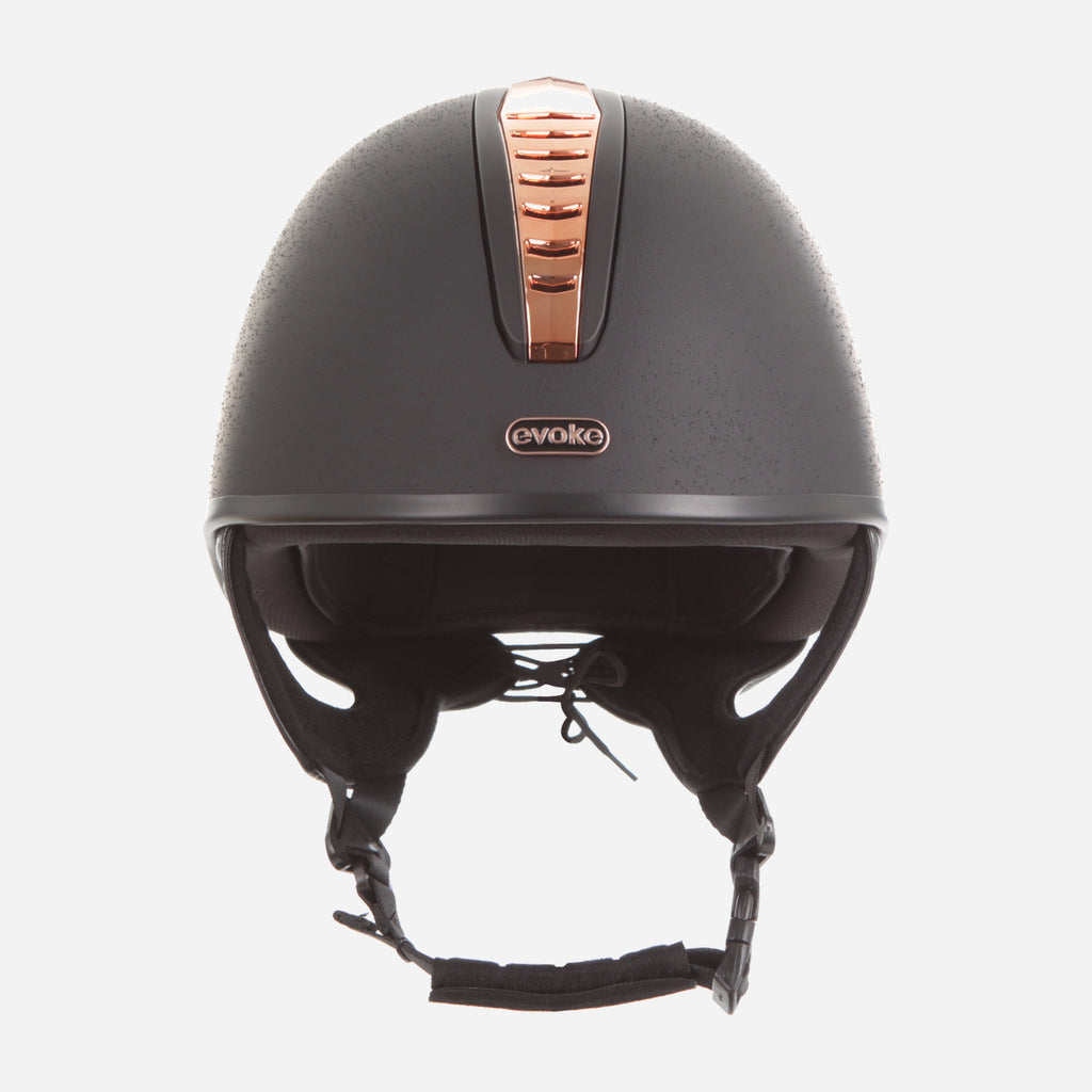 Orion Jockey Skull Black Rose Gold Black