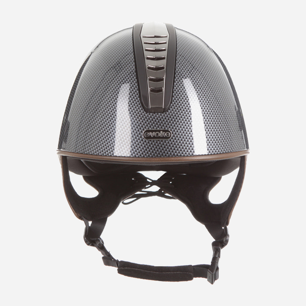Orion Jockey Skull High Shine Carbon Gunmetal Tan