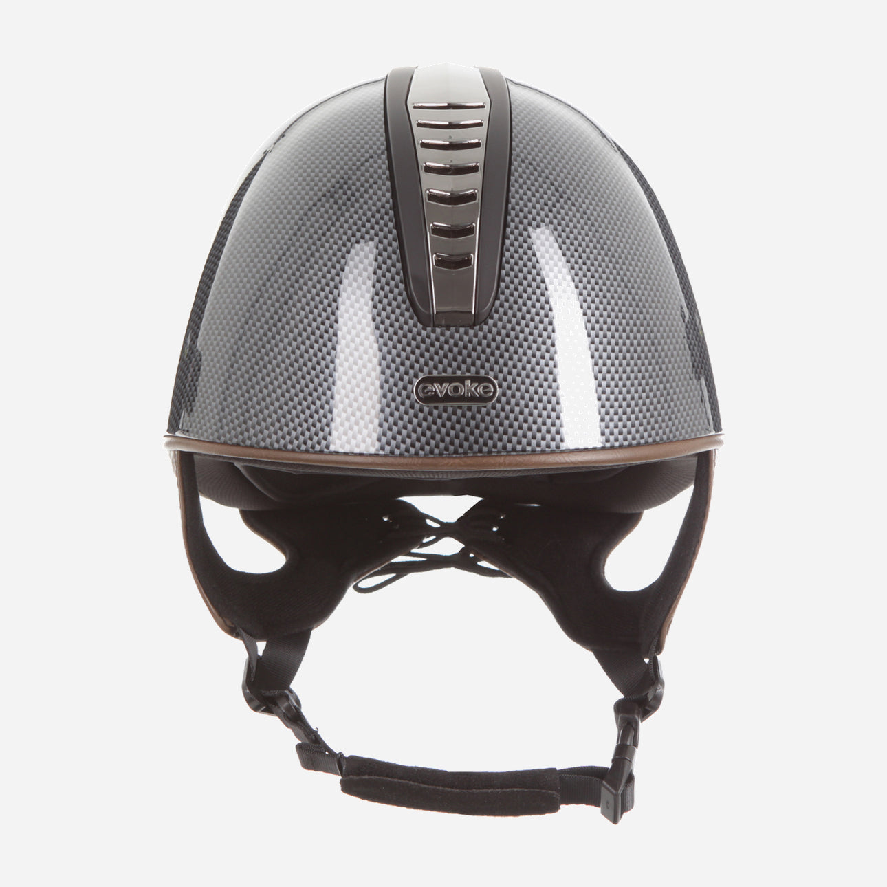 Orion Jockey Skull High Shine Carbon Gunmetal Tan