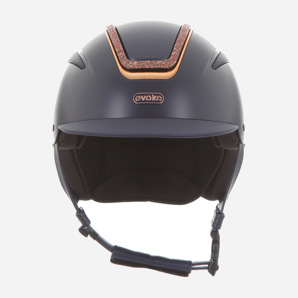 Callisto Classic Peak Navy Rose Gold Crystal Frame