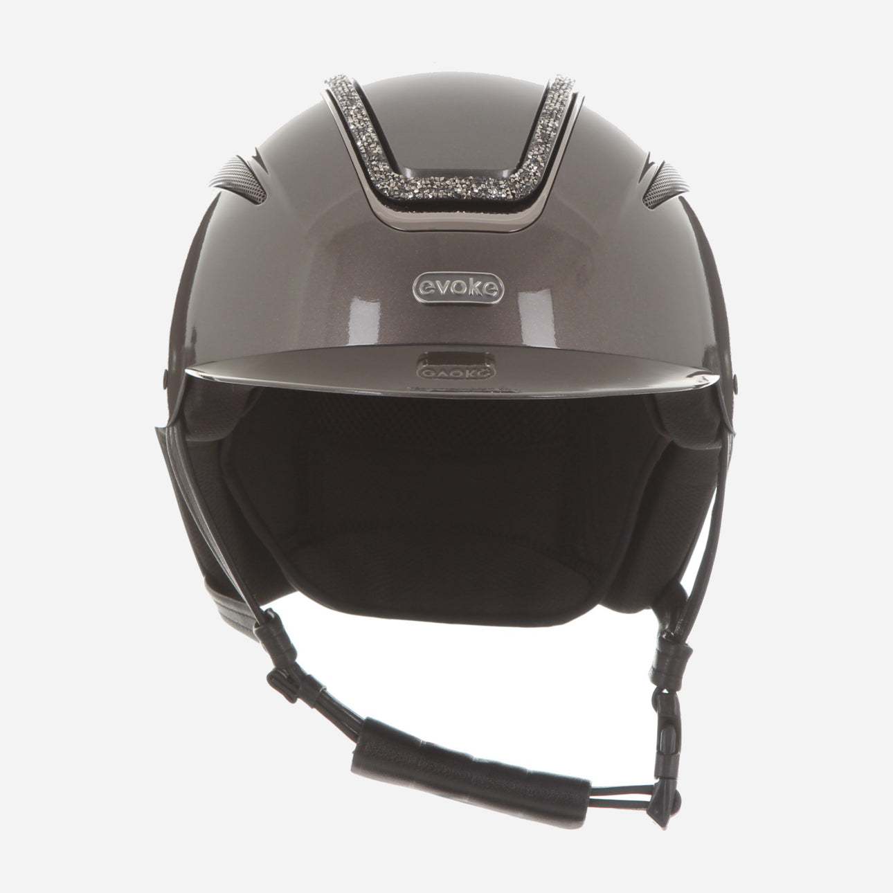 Callisto Classic Peak Metallic Graphite Marcasite Crystal Frame