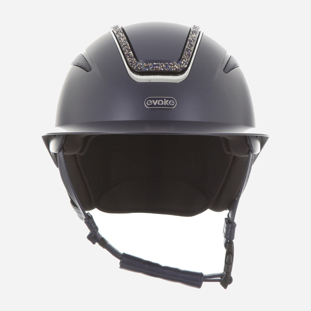 Callisto Wide Peak Navy Navy Crystal Frame