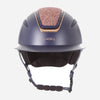 Callisto Wide Peak Navy Rose Gold Crystal