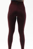 evoke Performance Riding Leggings - Knee Grip - Burgundy