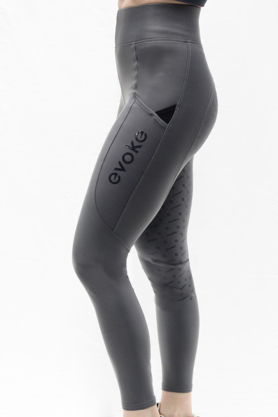 evoke Performance Riding Leggings - Full Seat - Gunmetal