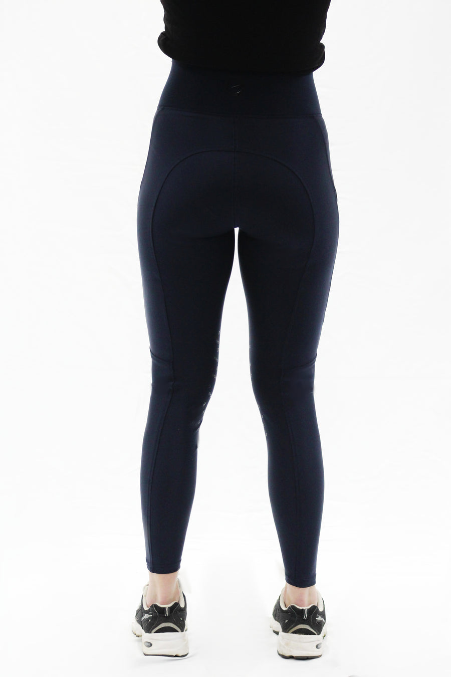 evoke Performance Riding Leggings - Knee Grip - Navy