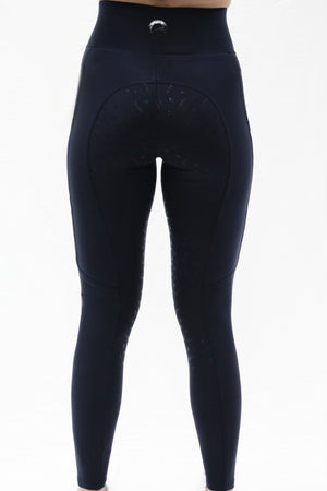 evoke Performance Riding Leggings - Full Seat - Navy