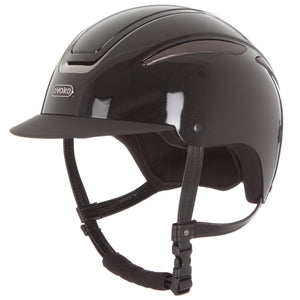 Callisto Classic Peak Helmet In Black Metallic Gunmetal 