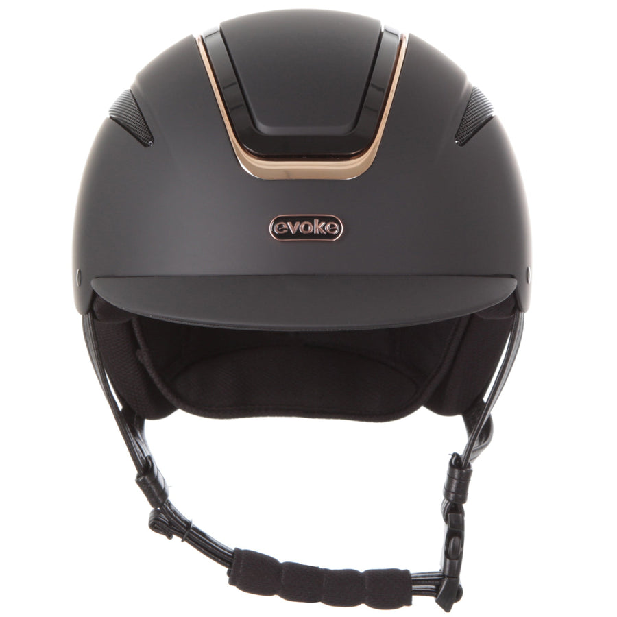 Callisto Classic Peak Helmet In Black Rose Gold 