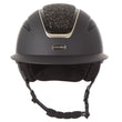 Load image into Gallery viewer, Callisto Wide Peak Helmet In Black Gold Crystal 
