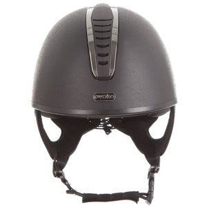 Orion Jockey Skull Helmet In Black Gunmetal 